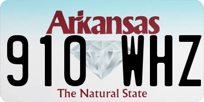 AR license plate 910WHZ