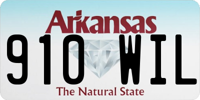 AR license plate 910WIL