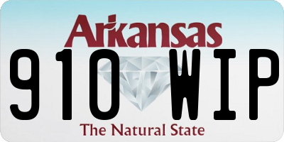 AR license plate 910WIP