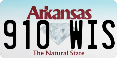 AR license plate 910WIS