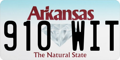 AR license plate 910WIT