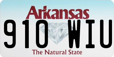 AR license plate 910WIU