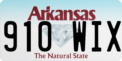 AR license plate 910WIX