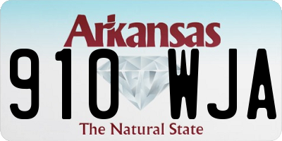 AR license plate 910WJA
