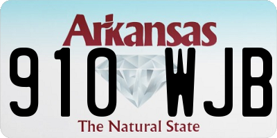 AR license plate 910WJB
