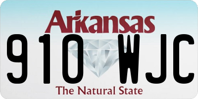 AR license plate 910WJC