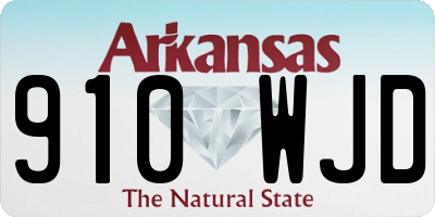 AR license plate 910WJD