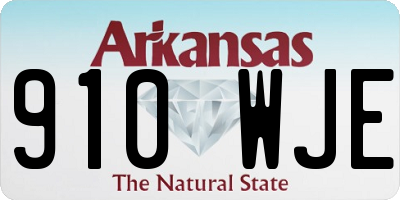 AR license plate 910WJE