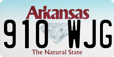 AR license plate 910WJG