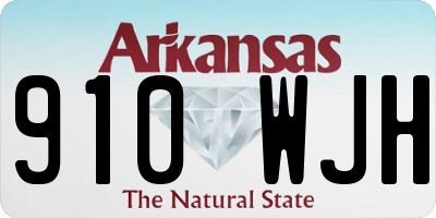AR license plate 910WJH
