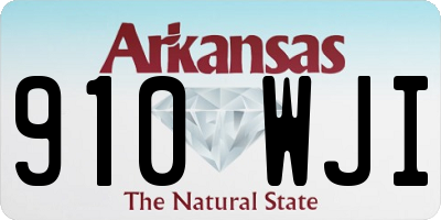 AR license plate 910WJI