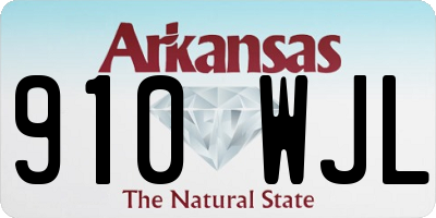 AR license plate 910WJL