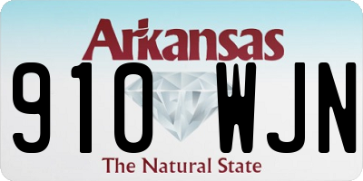 AR license plate 910WJN