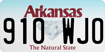 AR license plate 910WJO