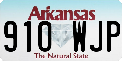 AR license plate 910WJP