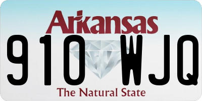AR license plate 910WJQ