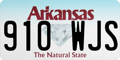 AR license plate 910WJS