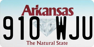 AR license plate 910WJU