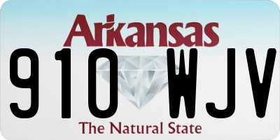 AR license plate 910WJV