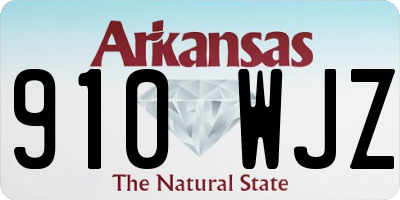 AR license plate 910WJZ