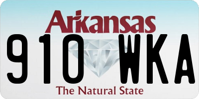 AR license plate 910WKA