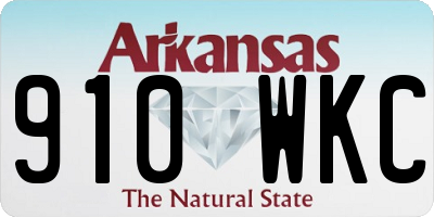 AR license plate 910WKC