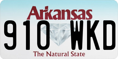 AR license plate 910WKD
