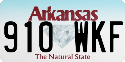 AR license plate 910WKF