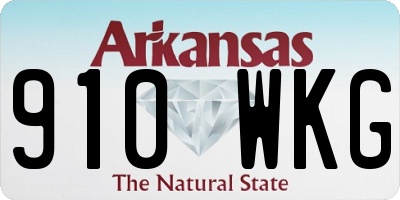 AR license plate 910WKG