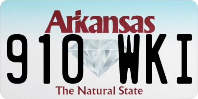 AR license plate 910WKI
