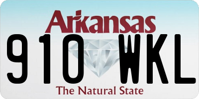 AR license plate 910WKL