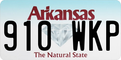 AR license plate 910WKP