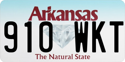 AR license plate 910WKT