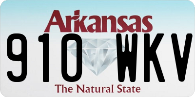 AR license plate 910WKV