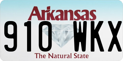 AR license plate 910WKX