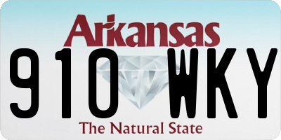 AR license plate 910WKY