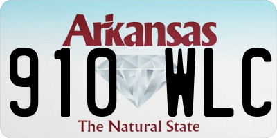 AR license plate 910WLC