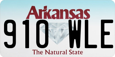 AR license plate 910WLE
