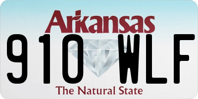 AR license plate 910WLF