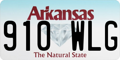 AR license plate 910WLG
