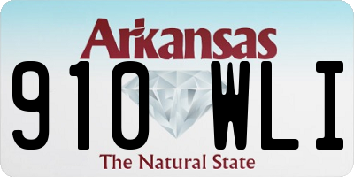 AR license plate 910WLI