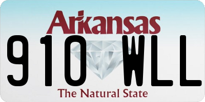 AR license plate 910WLL