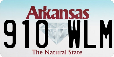 AR license plate 910WLM