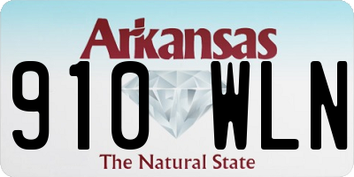 AR license plate 910WLN