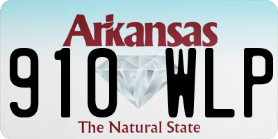 AR license plate 910WLP
