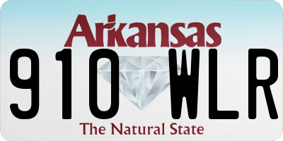 AR license plate 910WLR