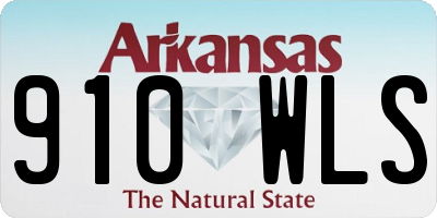 AR license plate 910WLS