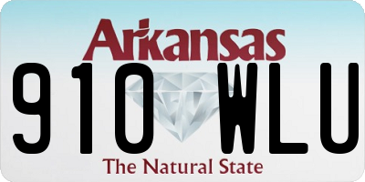 AR license plate 910WLU