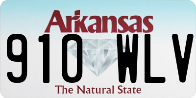 AR license plate 910WLV