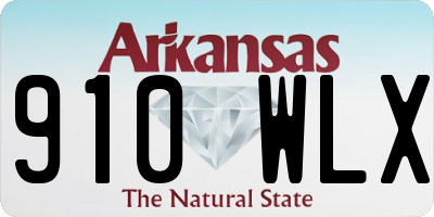 AR license plate 910WLX